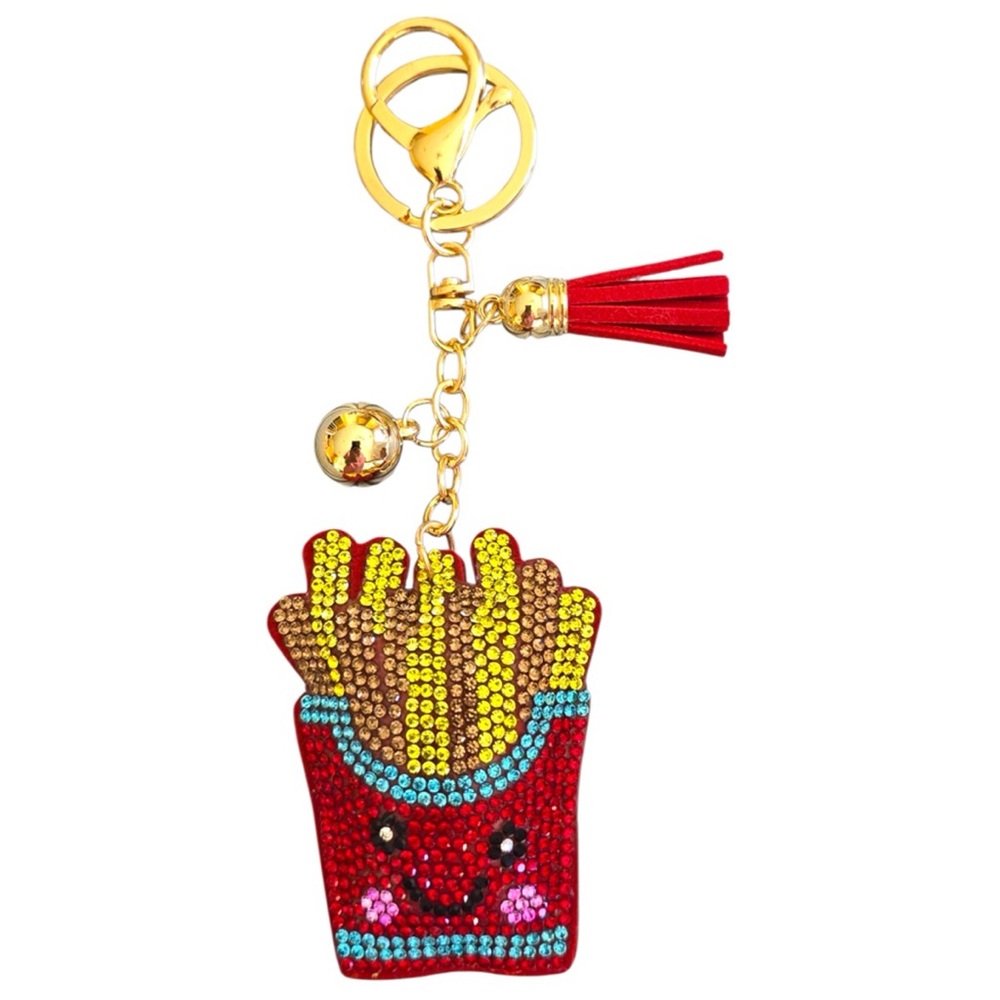NWT Anthropologie Bag Charm Smiley French Fries  🍟